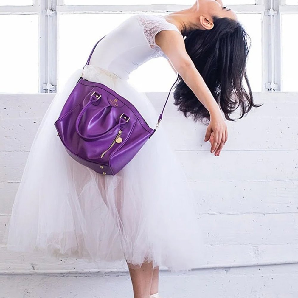 Rockin Purple Gunas Crossbody Handbag
